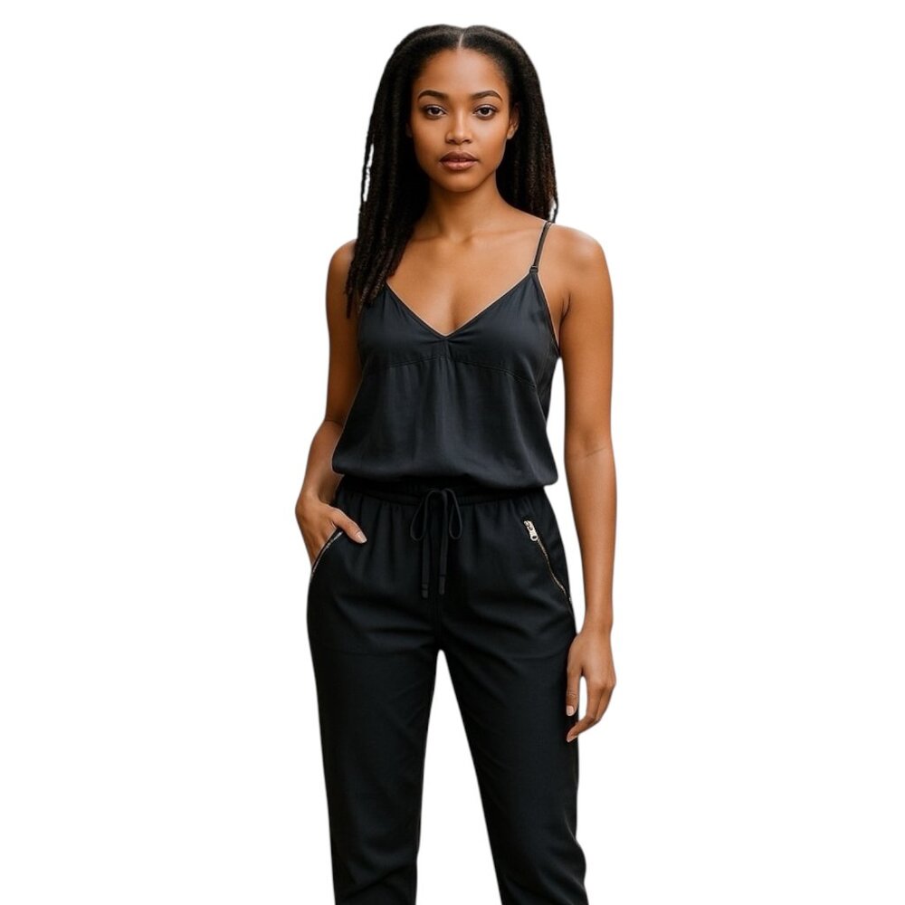 Only 4 Stylish Girls by PATRIZIA PEPE Spaghetti Strap‎ Straight Leg Jumpsuit